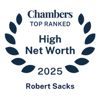 Chambers Top Ranked | High Net Worth 2025 | Robert Sacks