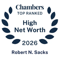 Chambers TOP RANKED High Net Worth 2026 Robert N. Sacks
